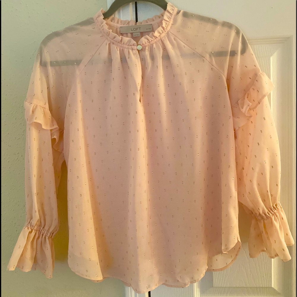 LOFT Polka Dot Blouse